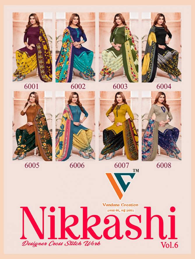 C Nikkashi Vol 6 By Vandana Printed Cotton Dress Material Wholesale Manufacturers
